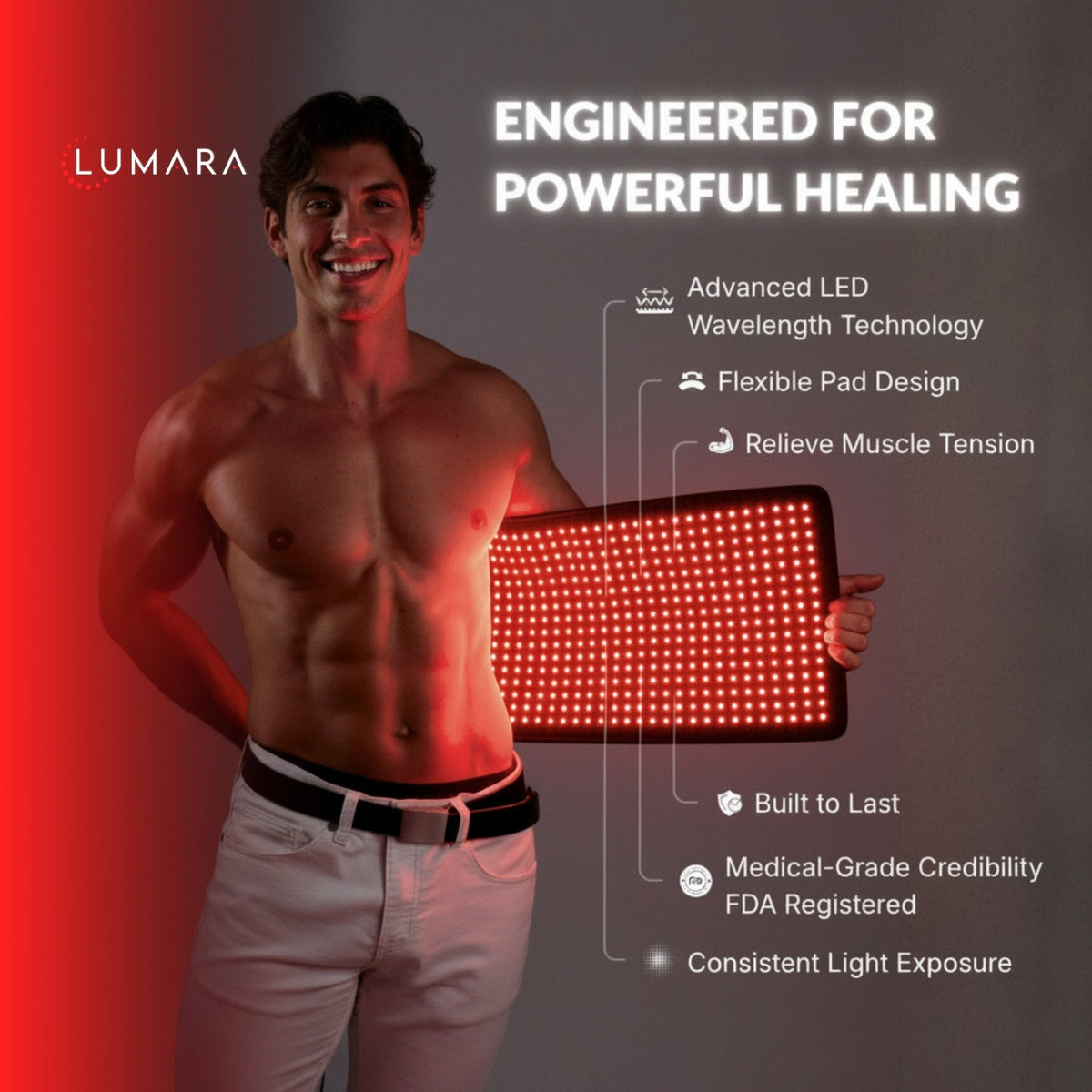 Lumara Red and Near-Infrared Light Pad