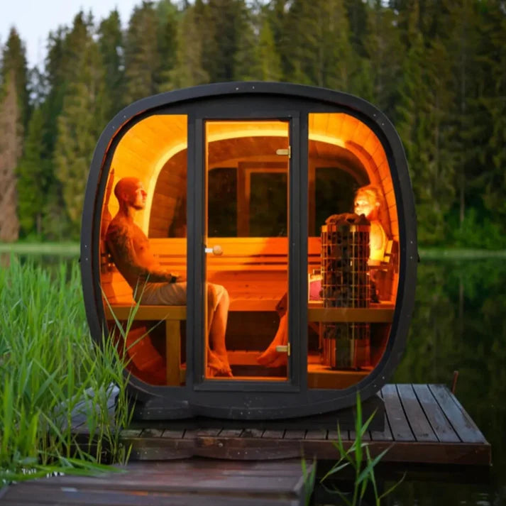 Orivon Auris Two Luxury Outdoor Cedar Sauna