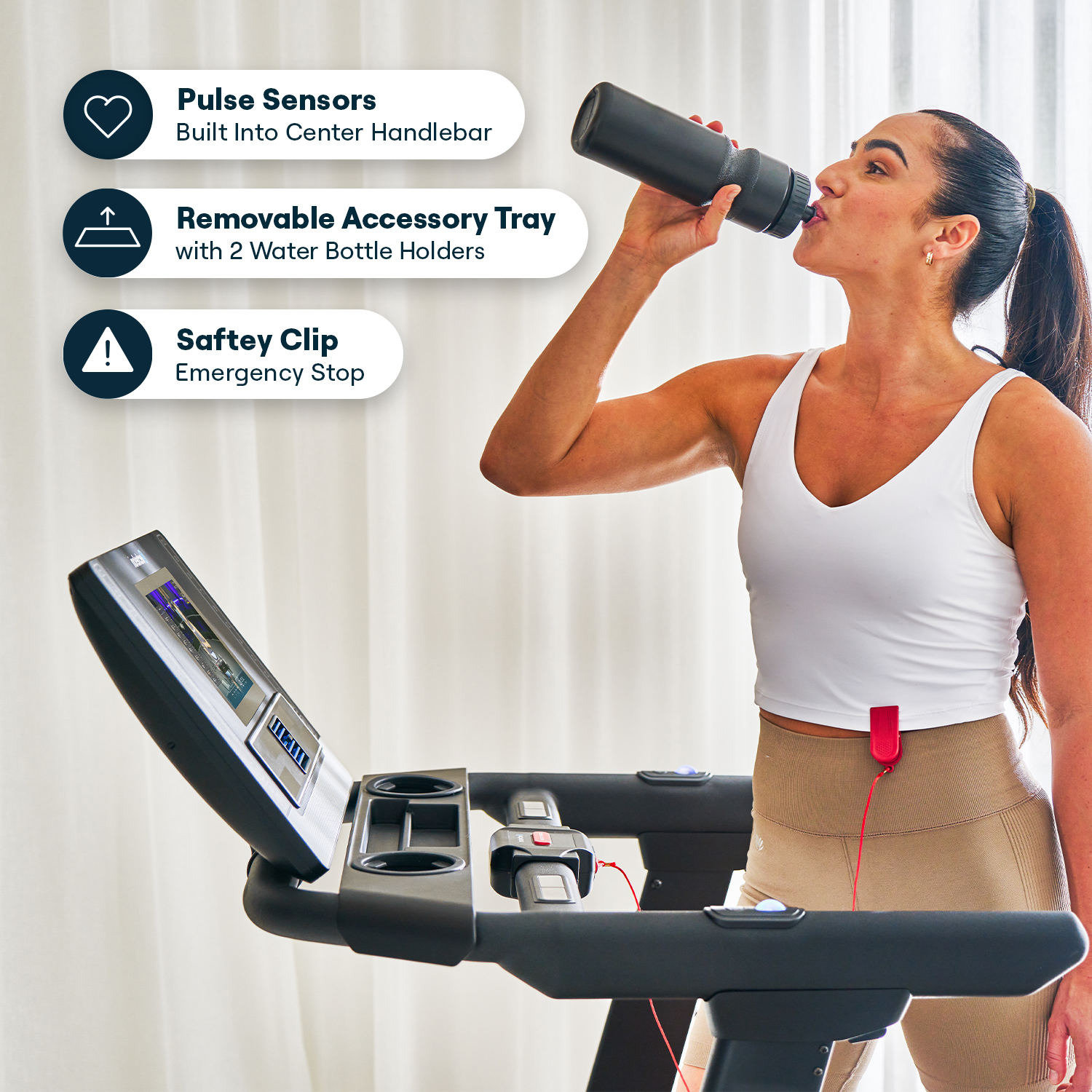 Echelon Stride 6S™-10" Auto-Fold Pro Treadmill