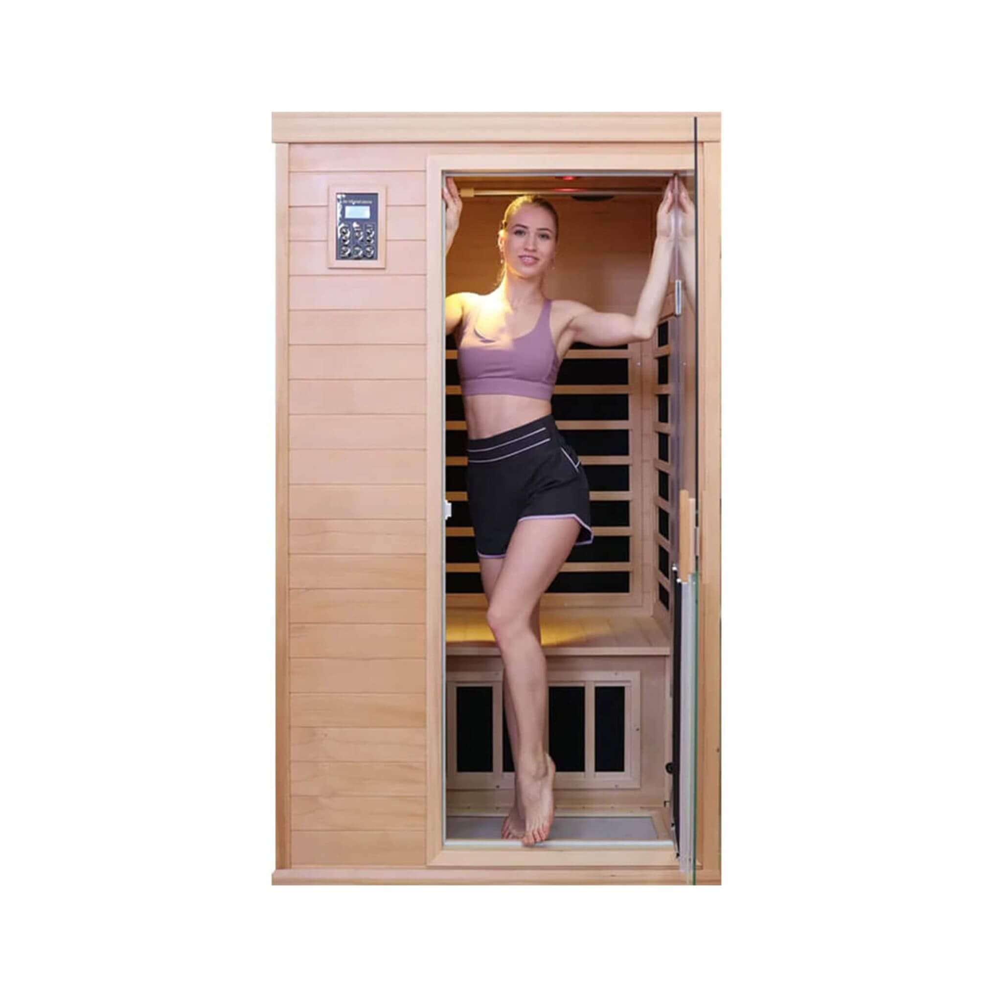 Thermora Ivara 2-Person Hemlock Far-Infrared Sauna, 1,750 W