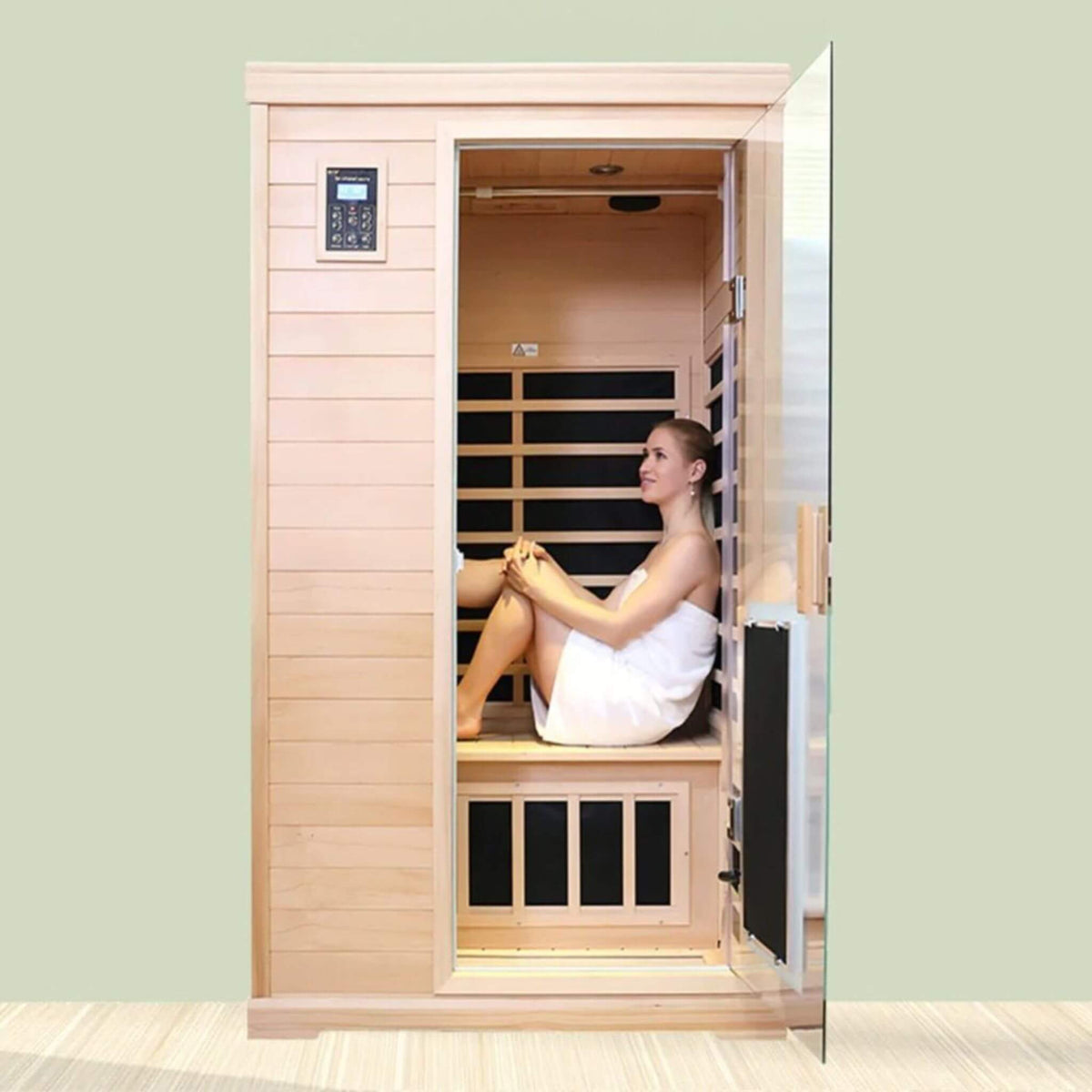 Thermora Ivara 2-Person Hemlock Far-Infrared Sauna, 1,750 W