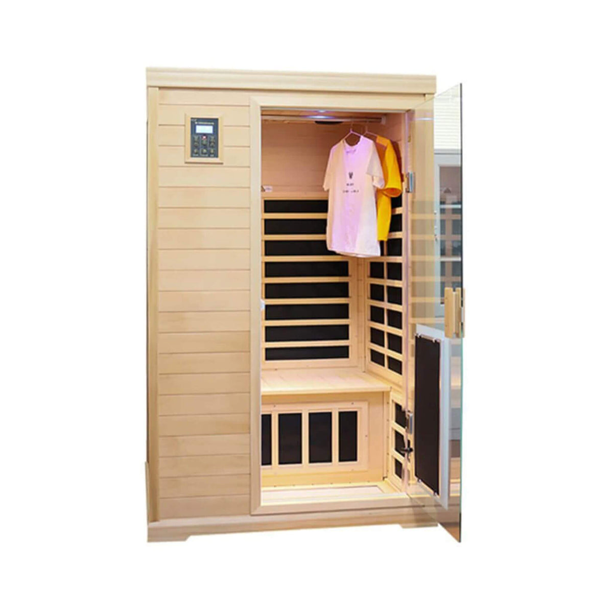 Thermora Ivara 2-Person Hemlock Far-Infrared Sauna, 1,750 W