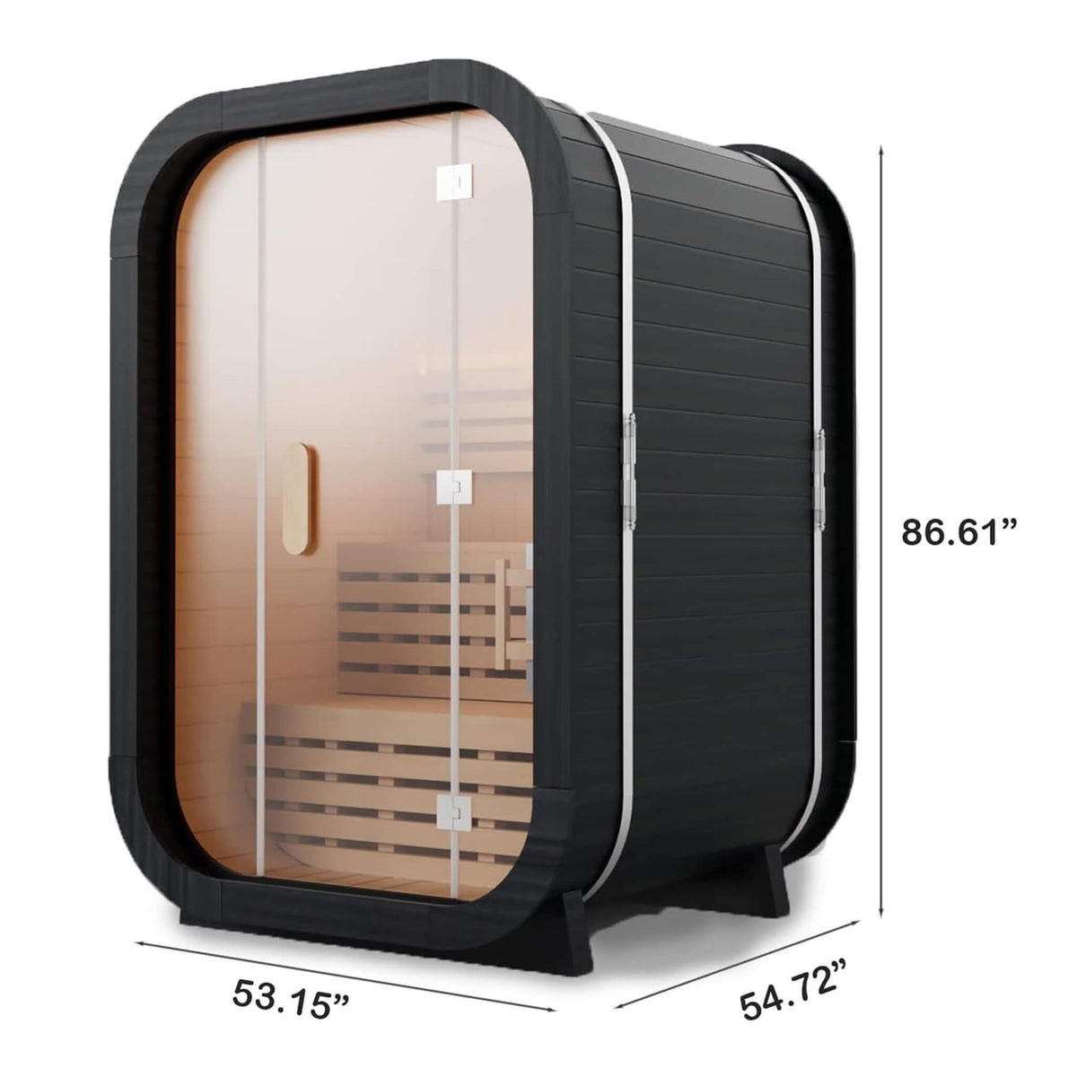 Thermora Lund 2-Person Outdoor Spruce Cube Sauna Kit