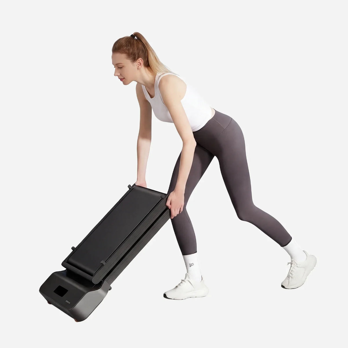 WalkingPad Z1 treadmill folding demonstration