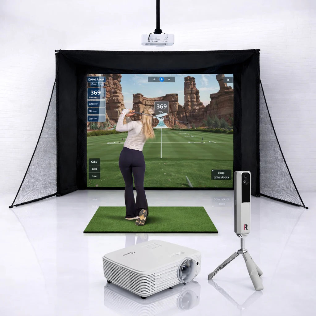 GolfBays Rapsodo MLM2Pro SimBox Home Golf Simulator Full Package
