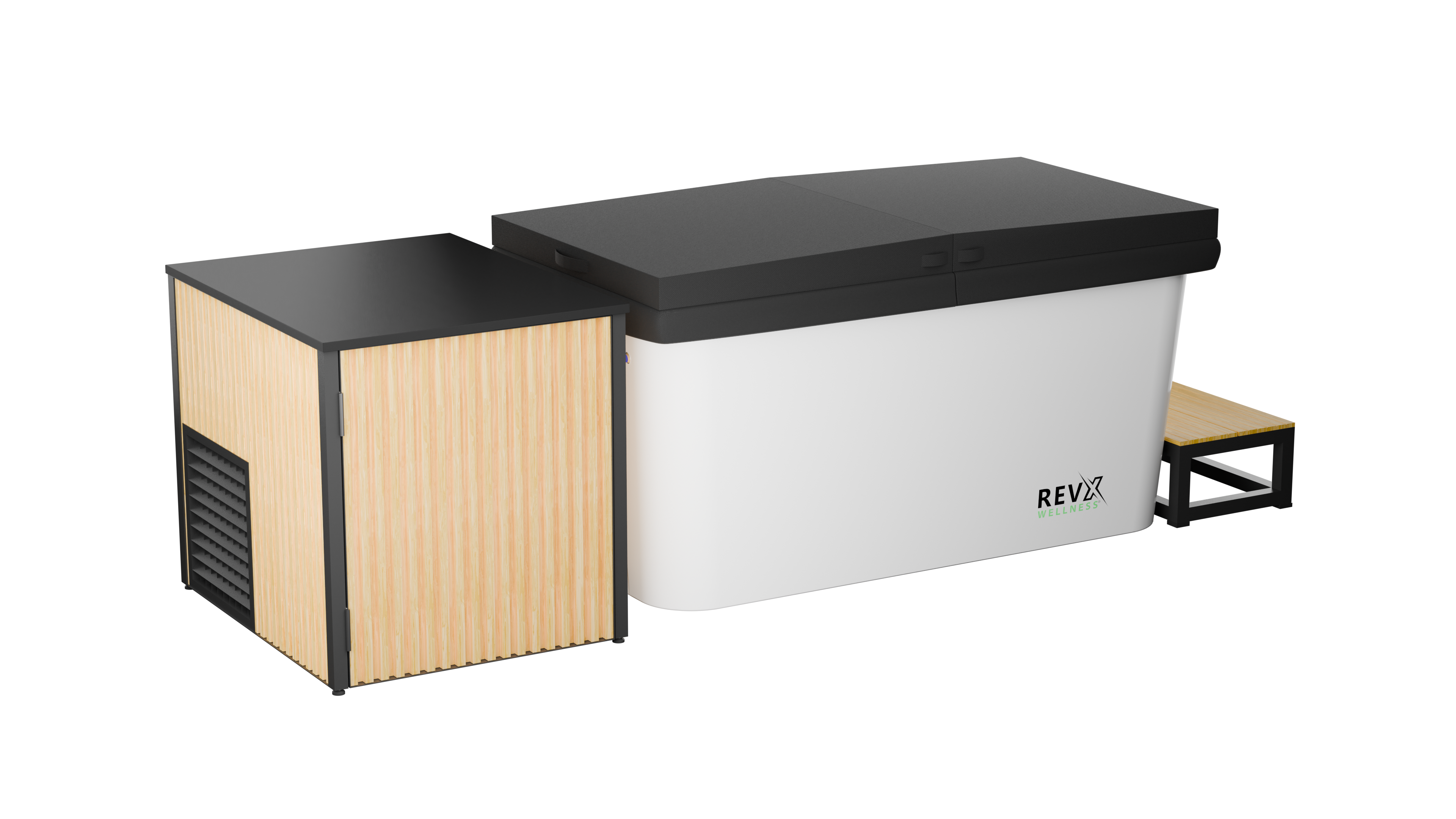 RevX X Tub Cold Plunge With LUX Chiller and Filtration