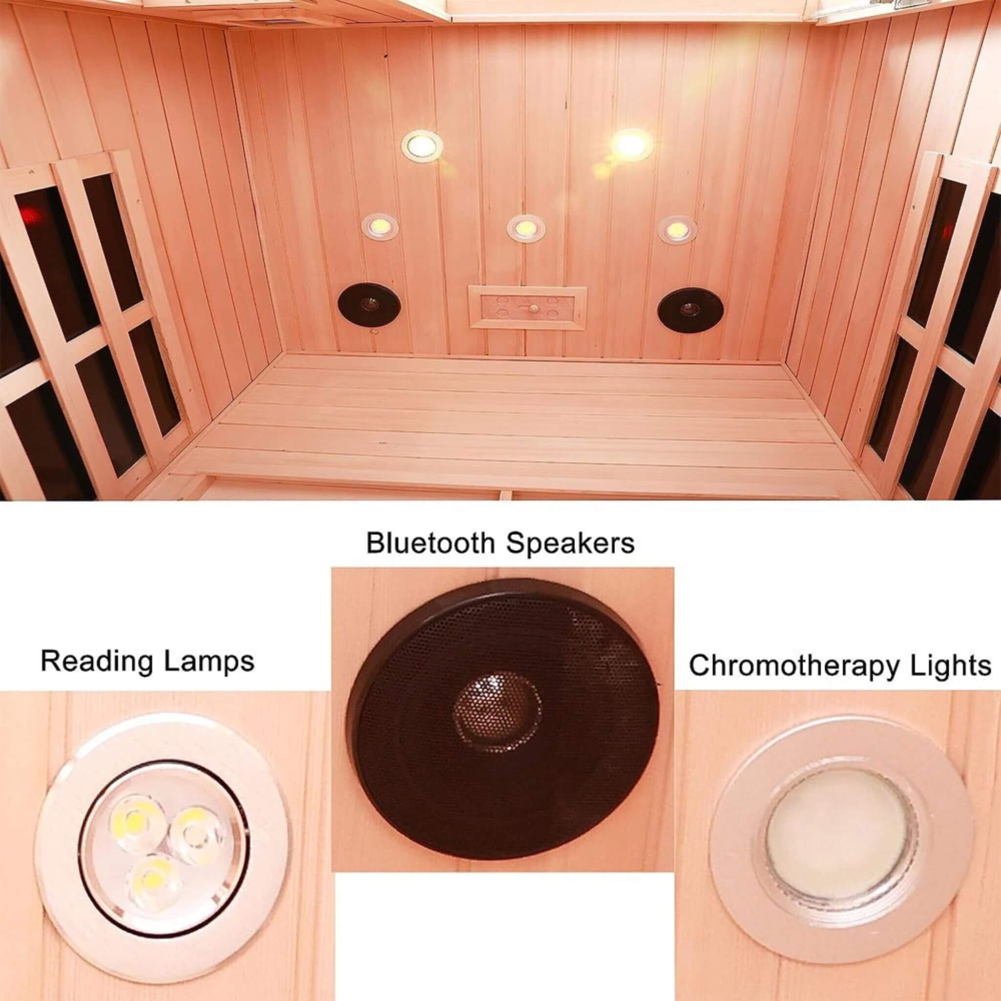 Thermora Orien 2-Person Far-Infrared Sauna With Ceramic Heaters, 1,760 W