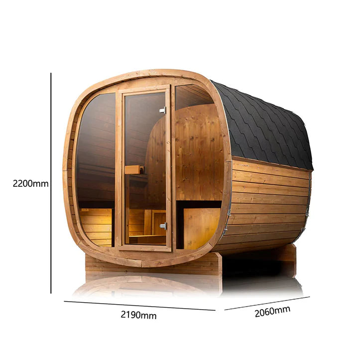 Orivon Auris Two Luxury Outdoor Cedar Sauna