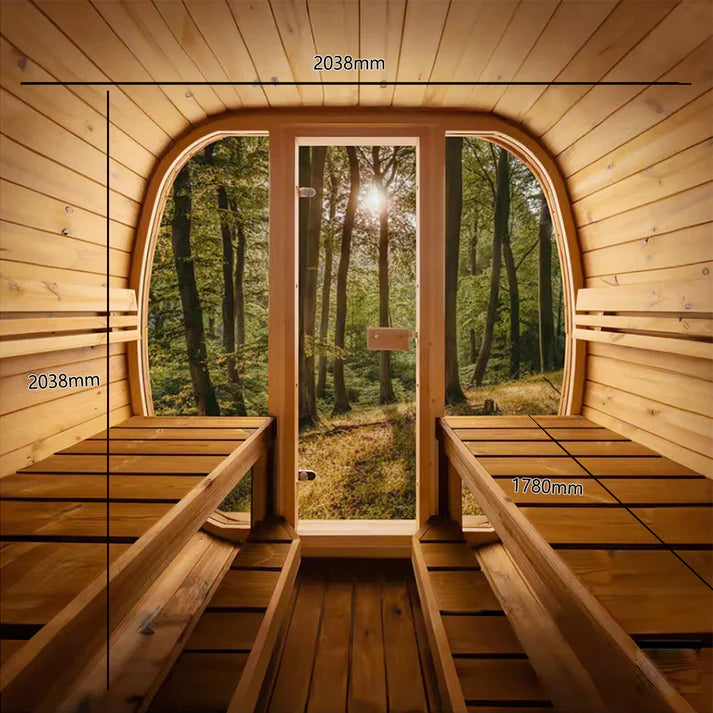 Orivon Auris Two Luxury Outdoor Cedar Sauna
