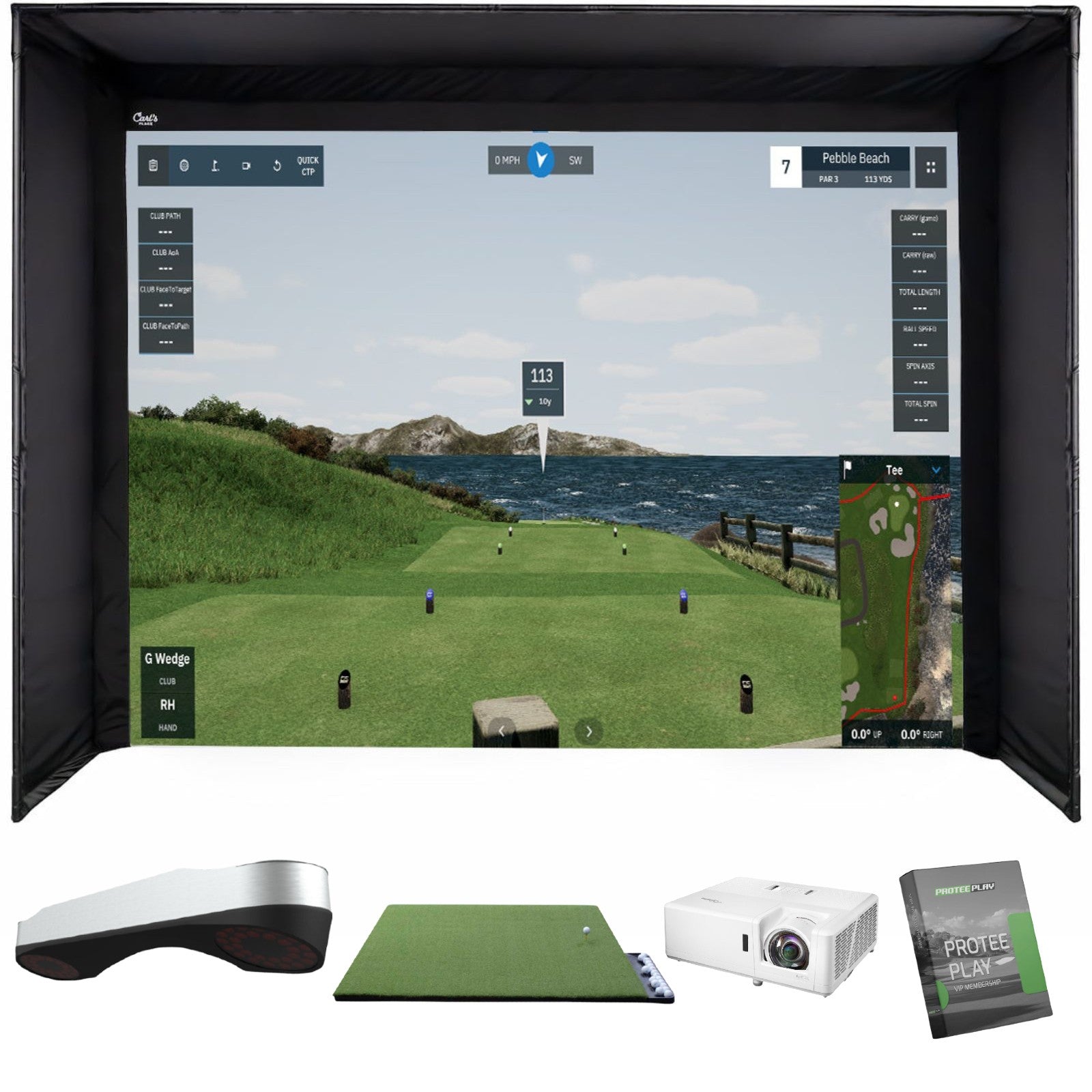 ProTee Majestic Golf Simulator Package