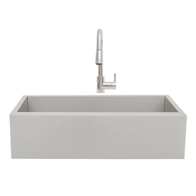 RCS 32-Inch Stainless-Steel Farmhouse Sink With Hot and Cold Faucet — RSNK3