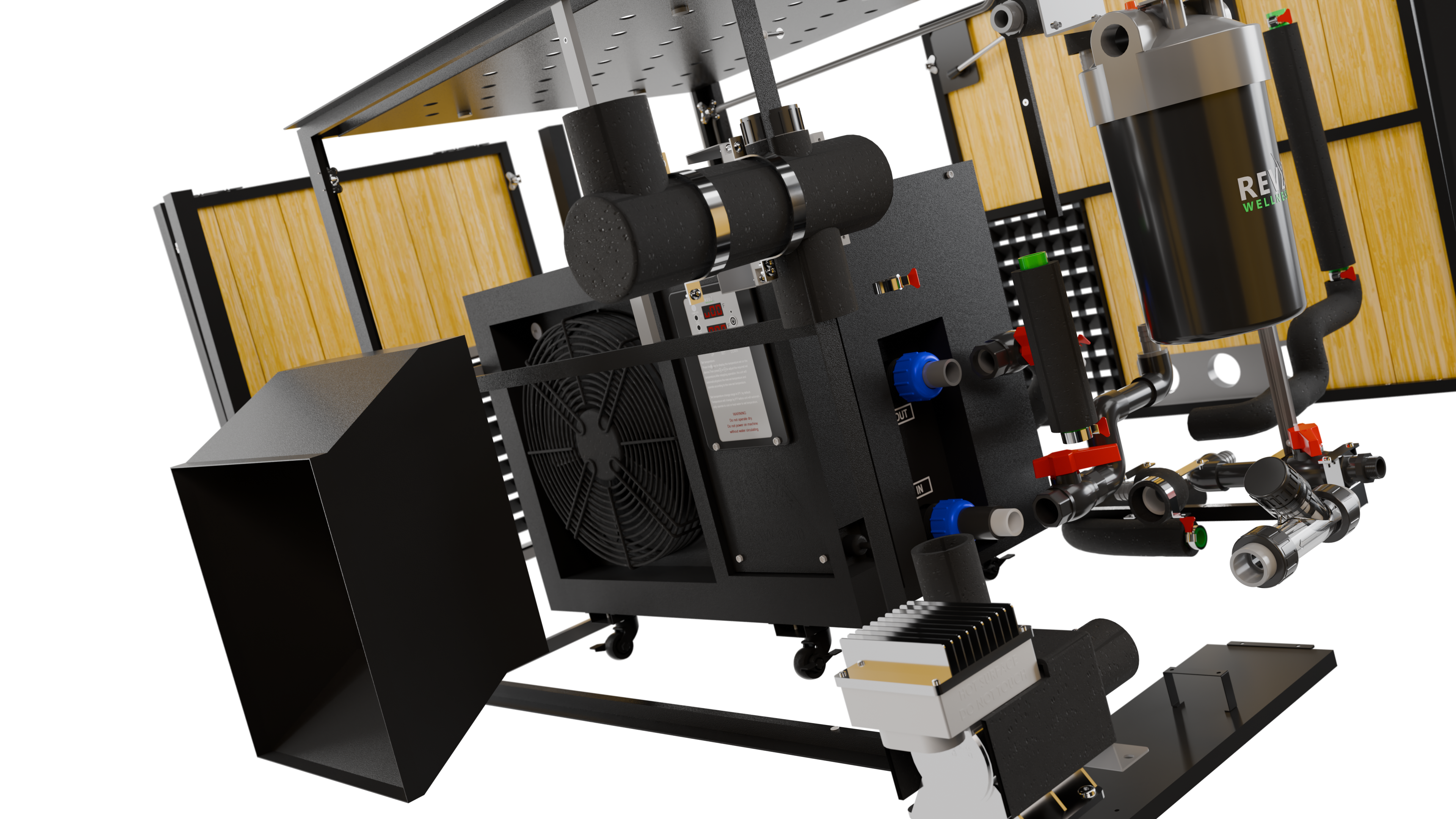 RevX X Tub Cold Plunge With LUX Chiller and Filtration