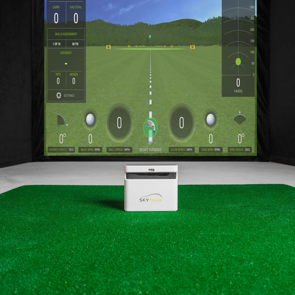 GolfBays SkyTrak+ SimBox Home Golf Simulator Full Package