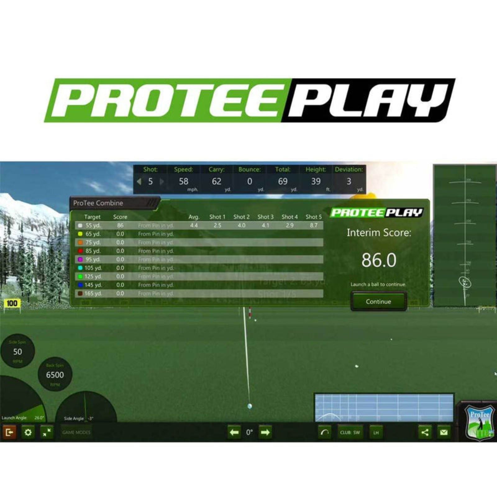 ProTee Majestic Golf Simulator Package