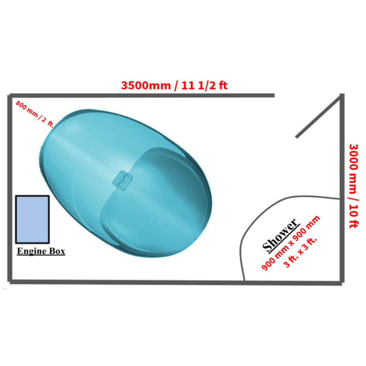 Dreampod Sport Flotation and Sensory-Isolation Pod [DPFP205WPE]