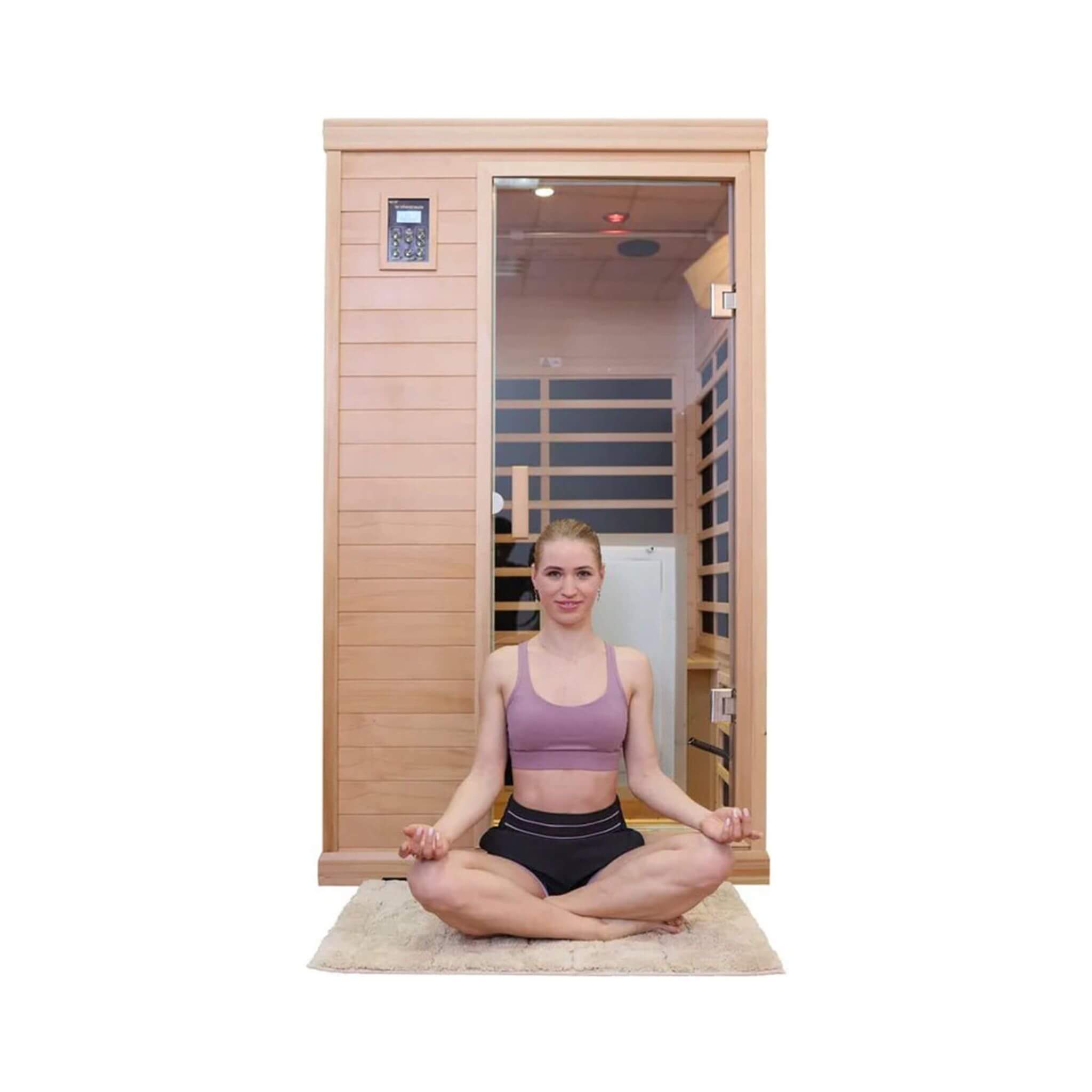 Thermora Ivara 2-Person Hemlock Far-Infrared Sauna, 1,750 W