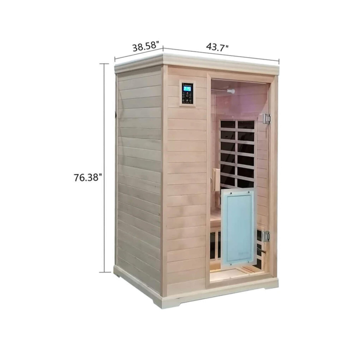 Thermora Ivara 2-Person Hemlock Far-Infrared Sauna, 1,750 W