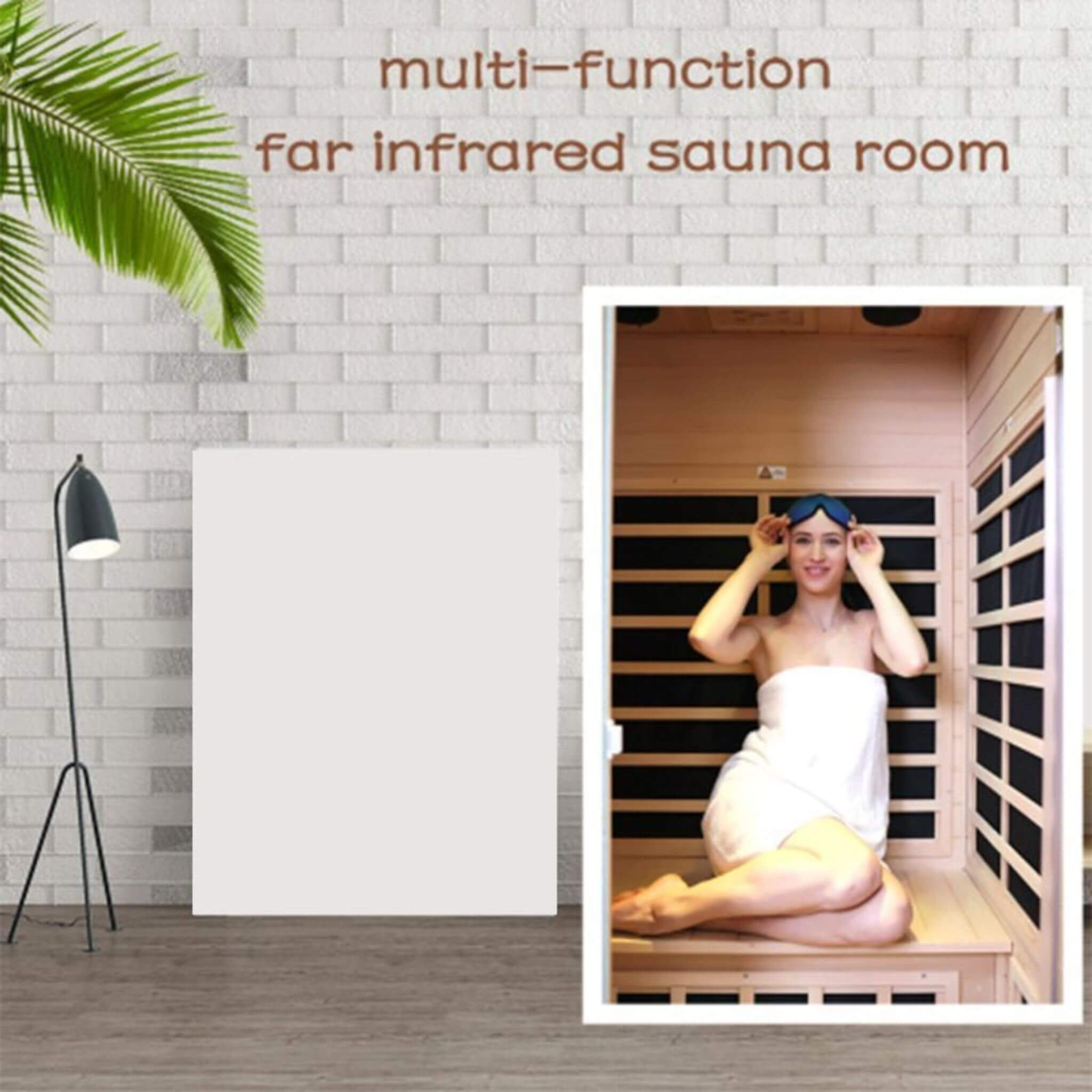 Thermora Ivara 2-Person Hemlock Far-Infrared Sauna, 1,750 W