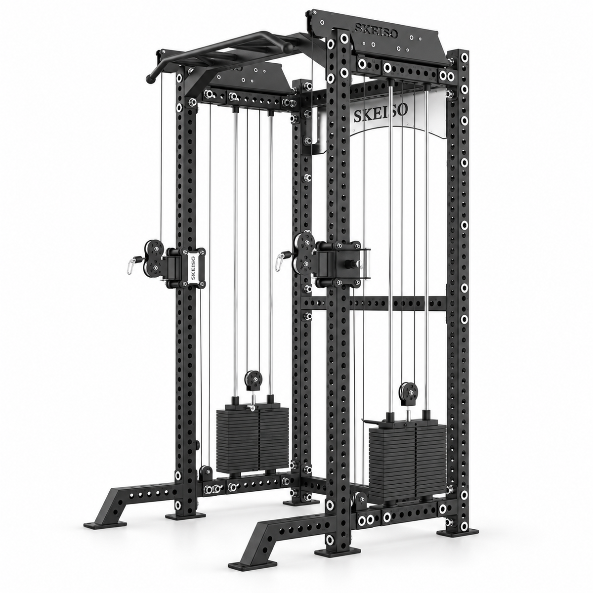 SKS-2 Half Rack Functional Trainer with Dual Weight Stacks