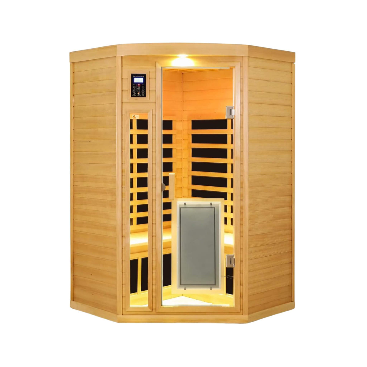 Thermora 2-Person 1,600 W Corner Infrared Sauna With Bluetooth